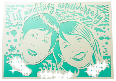 結婚１周年、沖縄、海